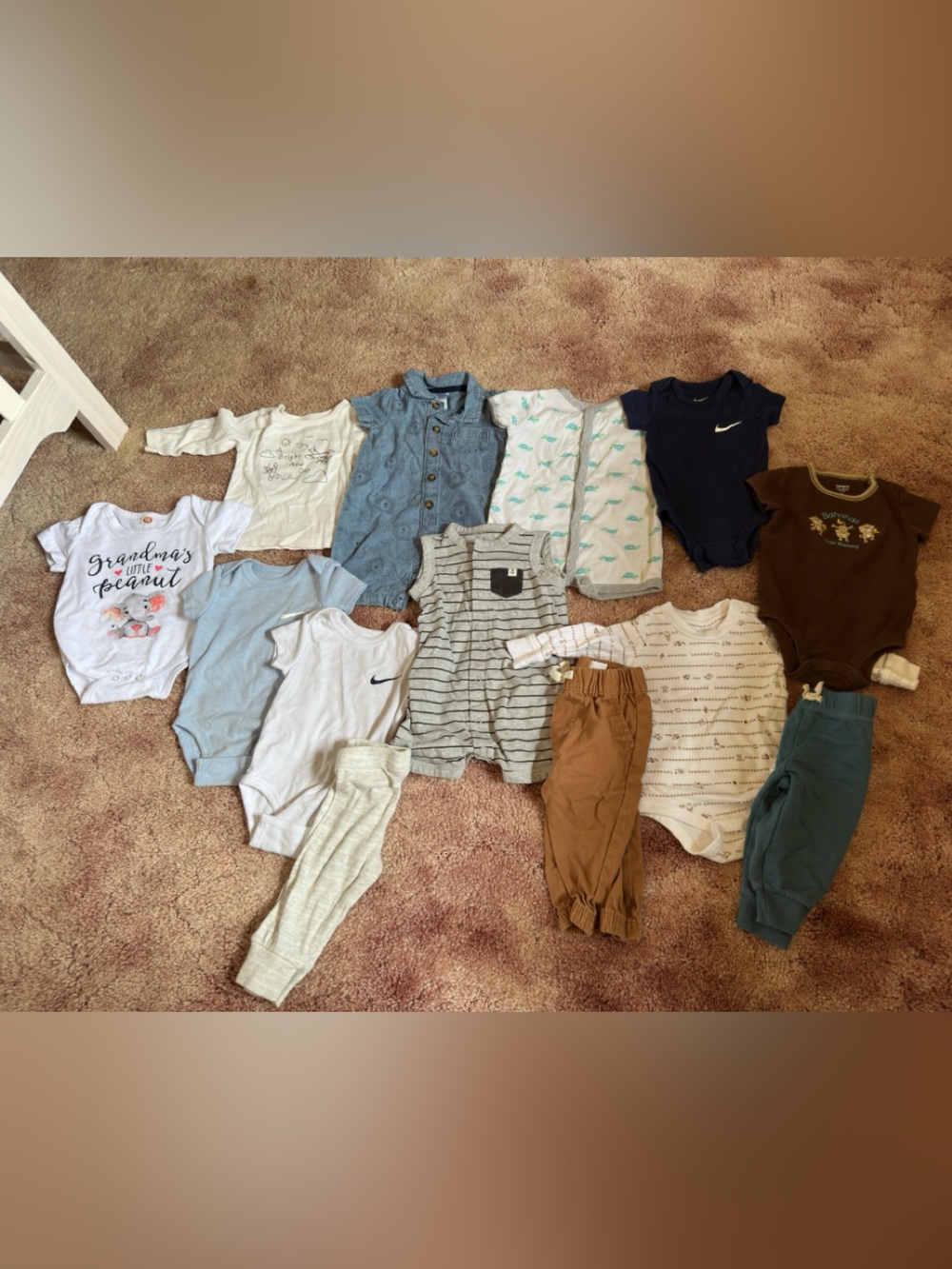 Baby Boys Mixed Onesie & Outfit Bundle